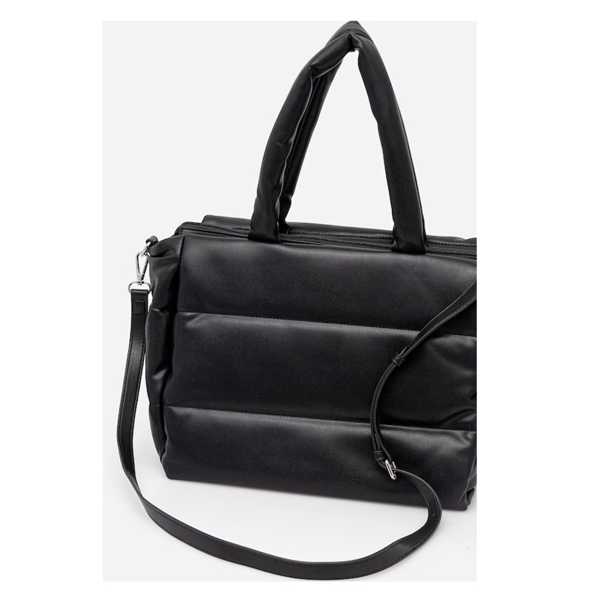 Borsa donna Blauer Shopping Bag trapuntata ad onde Nero DELLA02 - immagine 4