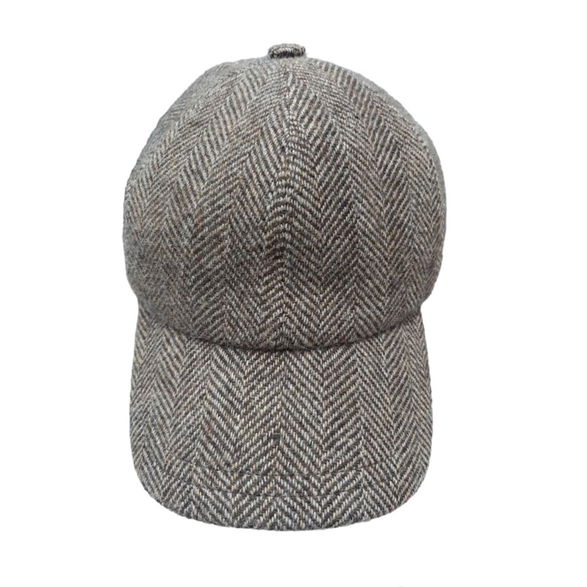 Cappello Baseball – Alfonso D’Este – Marrone Spigato con visiera rigida in lana - immagine 3