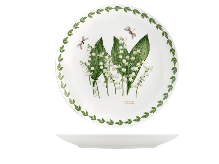 Set 6 piatti piani flowers cm.27 porcellana decorata H&H - immagine 4