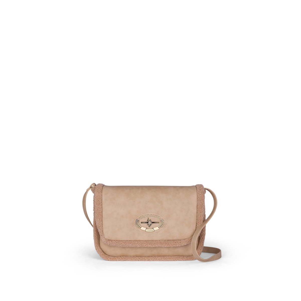 Borsa donna U.S. Polo Assn. Holly Flap Bag Beige - immagine 3
