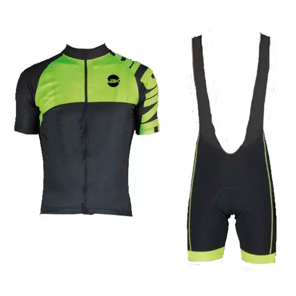 BI-BIKE COMPLETO ESTIVO NERO GIALLO FLUO