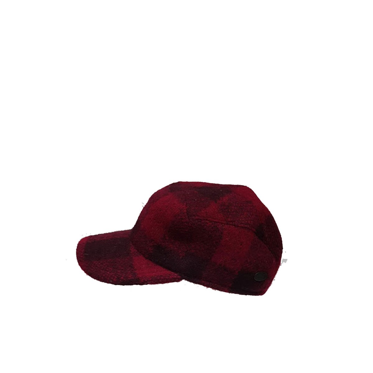 Cappello Uomo Baseball – Alfonso D’Este – Bordò Nero a Quadri in lana 56 - immagine 4