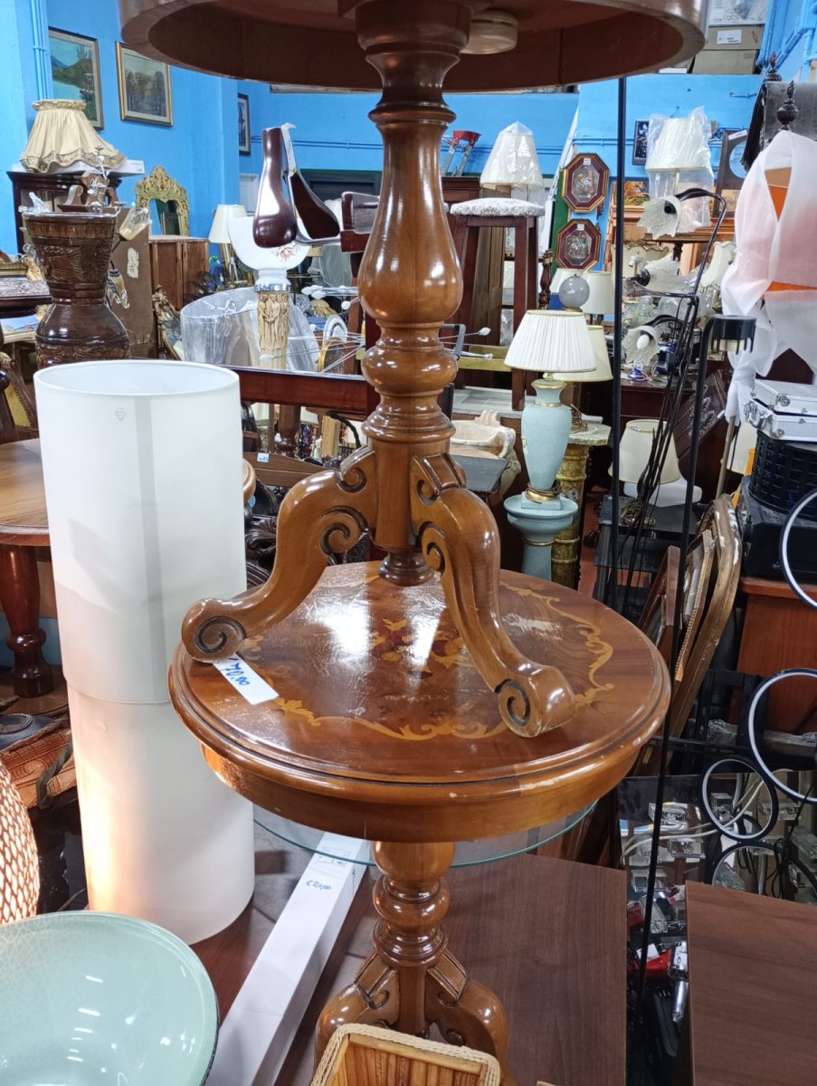 TAVOLINO IN LEGNO ROTONDO 23883